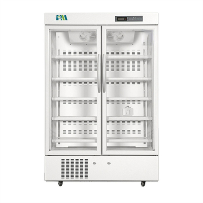 R600a 656 Liter doppelte Tür-Apotheken-Kühlschrank-mit LED-Innenlicht