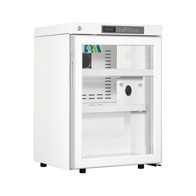 kleiner Krankenhaus-Kühlschrank des medizinisches Labor60l mit Glastür für Drogen-Impfspeicher