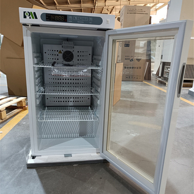 100L tragbarer medizinischer Apotheker-Impfstoff-Kühlschrank mit Glastür für die Kühllagerung von Medikamenten
