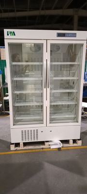 Doppelt-Glastür-aufrechte Apotheken-medizinischer Kühlschrank der hohen Qualität 656L für Impflagerung