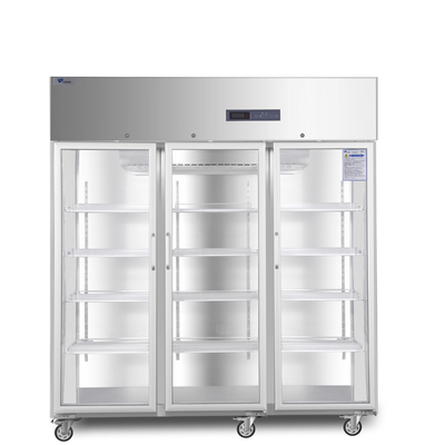 der Grad-hohen Qualität 1500L 2 bis 8 Apotheken-Kühlschrank R134a mit drei Glastüren