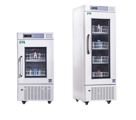 368L Schaumglas Tür Blutbank Kühlschrank mit Temperaturdrucker 4°C für die Blutsicherheit