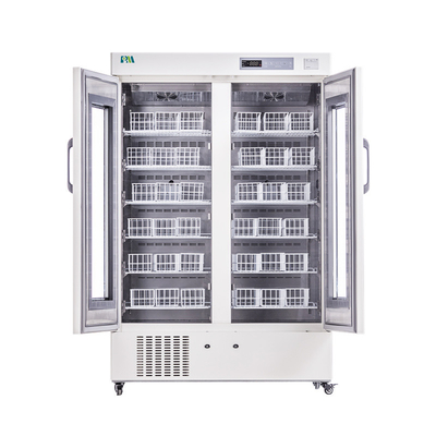 4 Grad 658 Liter medizinischer doppelte Tür-Blutbank-Kühlschrank-große Kapazitäts-