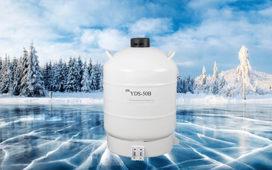 Alu-Legierungs-kälteerzeugender flüssiger Stickstoff-Behälter 50 Liter für Impftiersamen