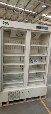 2-8 Grad-doppelter Glastür-Apotheken-Laborkühlschrank-Kühlschrank für Krankenhaus-Ausrüstung