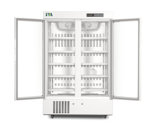 biomedizinischer Impfapotheken-Kühlschrank der doppelten Glastür-656L mit heller Innenhoher Qualität LED