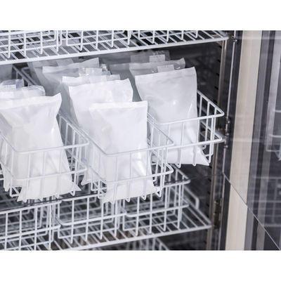 Blutbank-Kühlschränke 208L PROMED aufrechte medizinische mit Heizungsschaumglas-Tür Selbst-Frost
